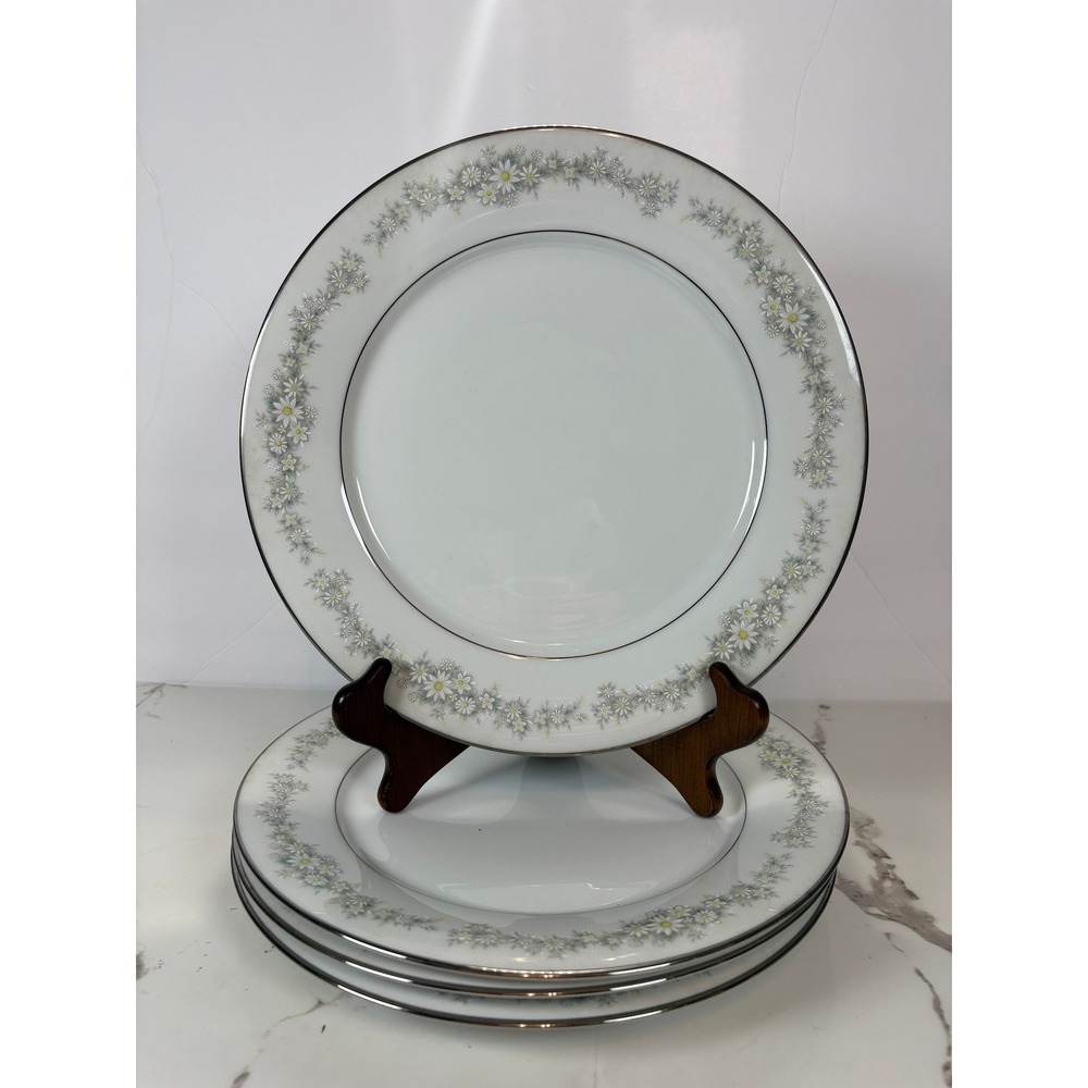 Set of 4 Vintage Noritake Donegal Fine China Dinner Plates Japan‎ 10.5"